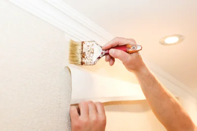 Pose de papier peint à Saires — revêtements muraux et toiles de verre